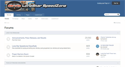 Desktop Screenshot of lonestarspeedzone.com